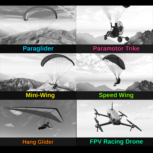 Glider Sim - Glider Types
