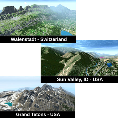Glider Sim - Scenery Maps